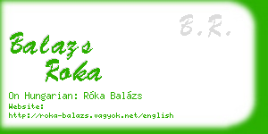 balazs roka business card
