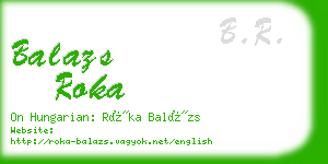 balazs roka business card